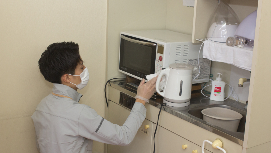 電子レンジやポット類などに
